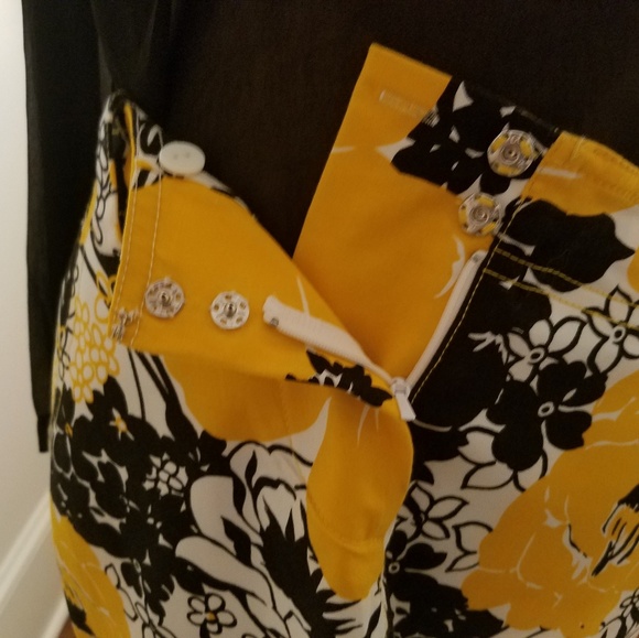 Carlisle Bright floral cotton skirt Size 12 - Picture 6 of 7